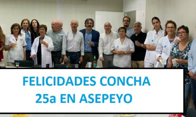 Concha García 25 años en Asepeyo